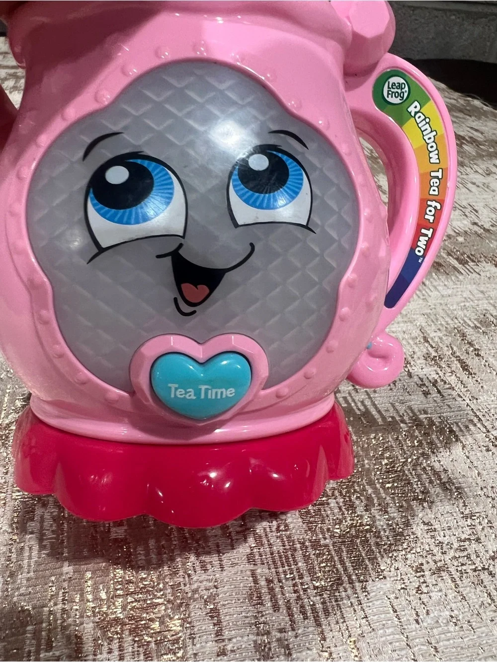 LeapFrog Rainbow Tea for Two Interactive Pink Electronic Teapot Toy